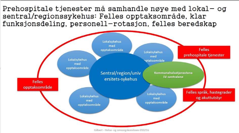 beskrive den relative rollen til lokalsykehuset/akuttsykehuset og hvordan befolkningen i foretaksområdet skal få sine spesialisthelsetjenestetilbud dekket samlet sett (befolkningsperspektivet, se kap