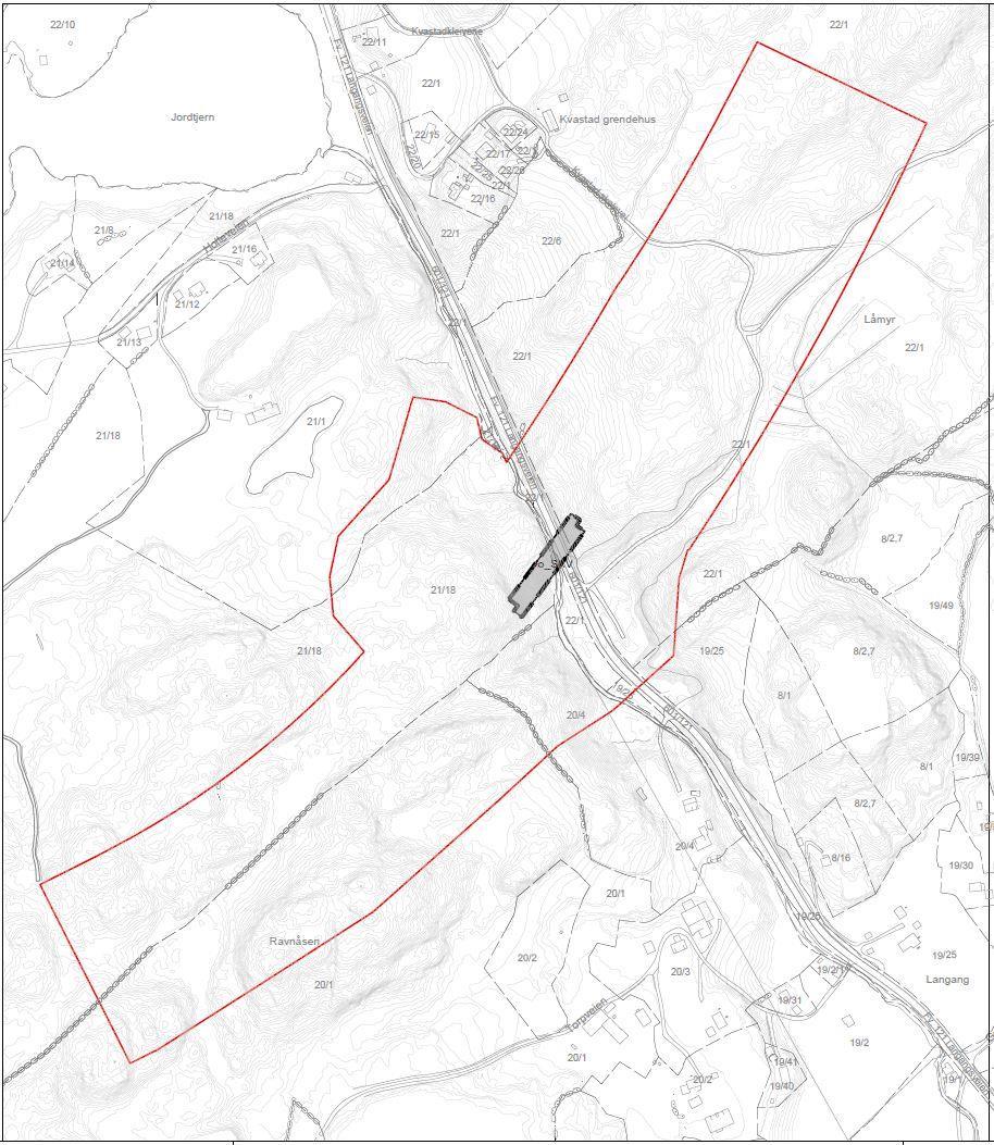 Figur 7. Endret plankart for vertikalnivå 3, over grunnen.