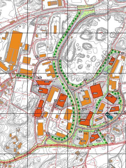 Fagetaten slutter seg til hovedformålet næring og fortetting, men har kommentarer til følgende punkt: Utnyttelsesgrad og byggehøyder behov for justeringer Fagetaten peker på at det ikke er foretatt