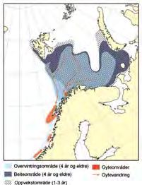 KapiTtel 1 økosystem barentshavet HAvets ressurser og miljø 26 49 toktet i Barentshavet i februar og en kombinasjon av den akustiske indeksen fra dette toktet og den akustiske indeksen fra