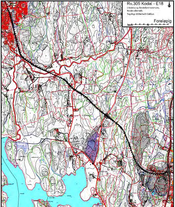 12 3.2 Nordre linje Kodal Gamlestua Fokserød Figur 7: Nordre linje Nordre linje kom best ut i mulighetsanalysen fra 1999.