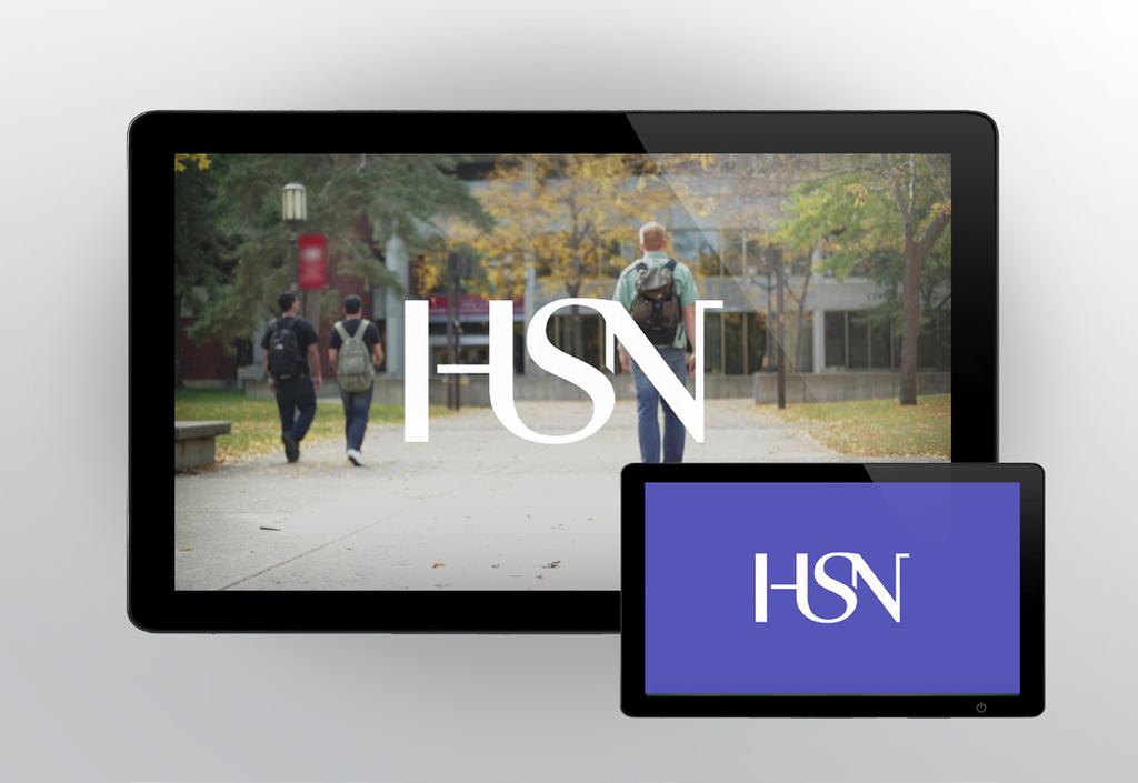 HSN Visuell identitet: Profilmanual Profilen i bruk: Grafikk video/film 58 Grafikk video/film Det er utviklet en logovignett til bruk i begynnelse og slutt i videoer og film.