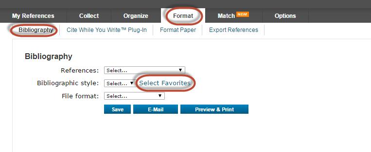 Jobbe med EndNote i Word Oppsett av referansetiler i EndNote Vi anbefaler at du velger dine mest brukte stiler i EndNote. 1.