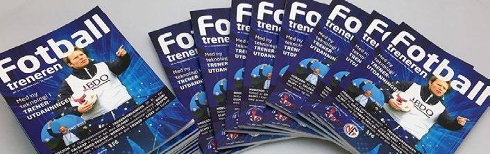 MAGASIN: NFTs medlemsblad Fotballtreneren har kommet i fire utgaver i 2016. Foto: IVAR THORESEN MAGASINET FOTBALLTRENEREN Fotballtreneren er blitt utgitt i fire utgaver: FT nr. 1.16 (utgitt ca. 15.