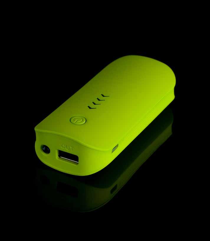 WENZHOU WENZHOU 5246 Solid USB powerbank med rubber-finish. High Energy mobile power. Størrelse: ca.10 x 5,4 x 2,4 cm. Vekt: 120 gr. Batterikapasitet: 4400 mah.