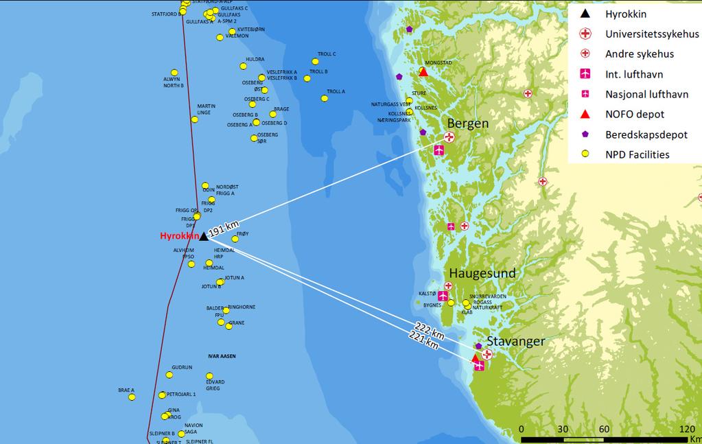 TD TVD WBM Total Depth Total Vertical Depth Water Based Mud (vannbasert borevæske) 3 Overordnet ramme for aktivitetene Forskrift om helse, miljø og sikkerhet i petroleumsvirksomheten