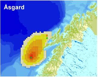 Influensområder punkt A Treffsannsynlighet 5-10 % 10-20 % 20-35 % 35-50 % 50-70 %