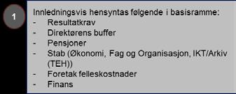 sikre direktørens nødvendige handlingsrom gjennom året samt bidra til stabilitet i klinikkenes rammer Pensjoner utover premienivå - Hindring av uønskede effekter på klinikkene på grunn av