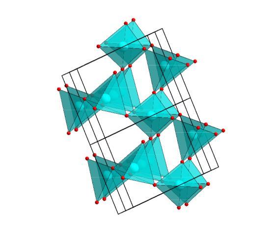 Kationgjestene danner lag med oktaedriske lokale omgivelser, og er i hovedsak koordinert til de O-atomene som ikke inngår i dannelsen av det todimensjonale nettverket av SiO 4-tetraedere, samt ofte