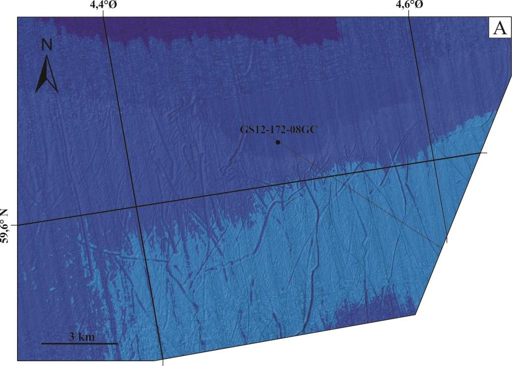 Kapittel 3 Data og metode Figur 3.2: Høyoppløselige batymetriske kart fra Statens sjøkartverk, for lokalisering se figur 3.1.