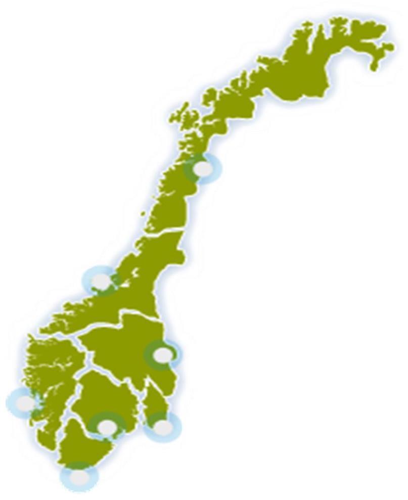 KS er inndelt i syv regioner med egne fylkeskontor (fylkesstyrer og adm) KS Agder KS Akershus og Østfold KS Hedmark og Oppland KS BTV (Buskerud,
