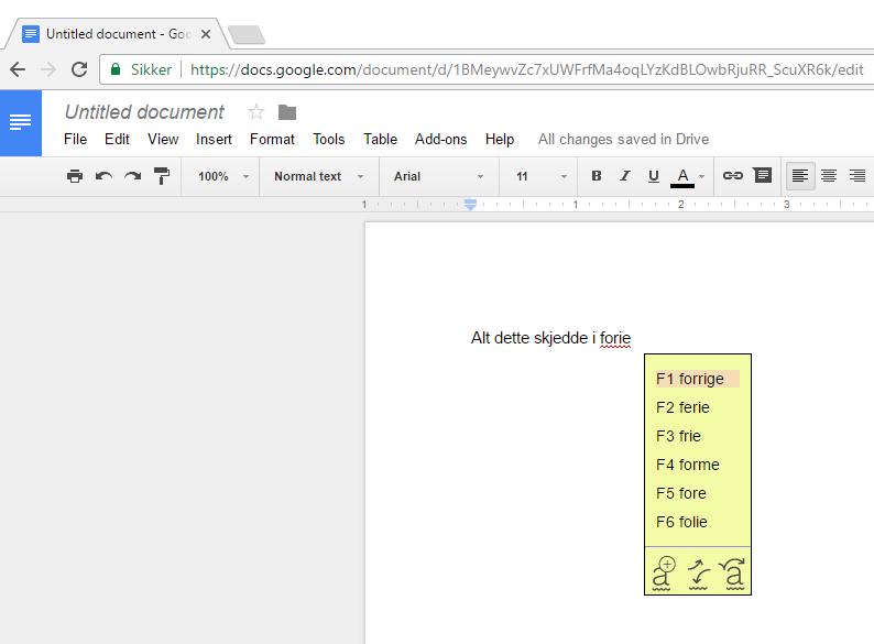 38 Textpilot 3 Textpilots stavekontroll i Google Docs Bruke Textpilot Editor for grammatikkontroll og til samlesing Det er mulig å markere tekst i Google Docs og klikke på Editor-knappen i