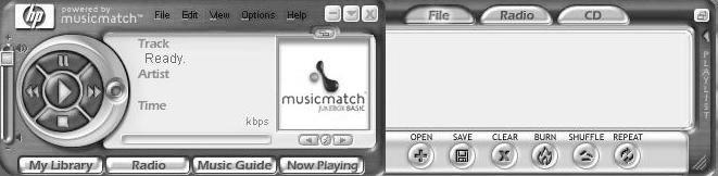Spille av musikk-cder PCen leveres med MusicMatch Jukebox (enkelte modeller) eller Windows Media Player. Med disse programmene kan du spille av musikk CDer.