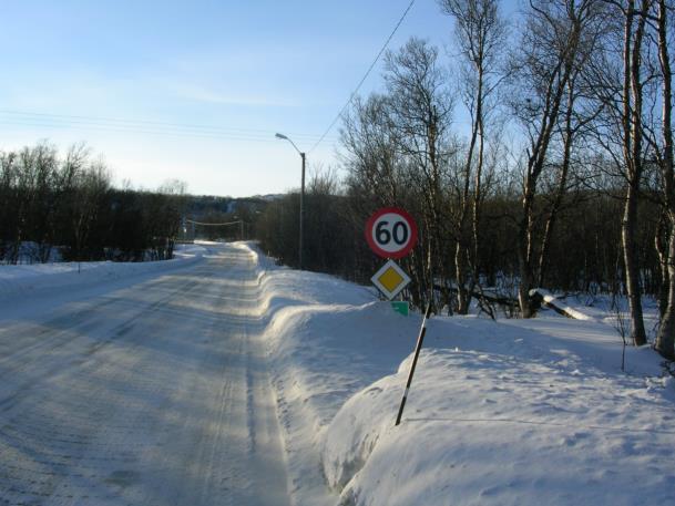 For lavt plassert i forhold til vinterdrift Midlertidig oppheving av skilt