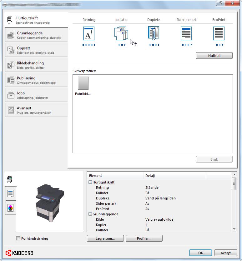 Utskrift fra PC > Utskrift fra PC Skriverdriverhjelp Skriverdriveren omfatter Hjelp.