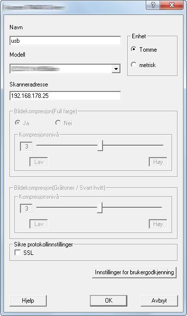 Velg [Start]-knappen på Windows, [Alle programmer] [Kyocera] og deretter [TWAIN Driver Setting]. TWAIN Driver vises.