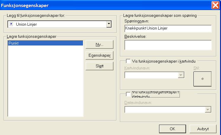 Gi Funksjonsegenskapsnavn Punkt. Lag Uttrykk, velg Kategori - Geometri, Funksjoner POINTS og Egenskaper - InputGeometri.