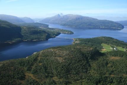 KF GTG 02, LO 30 Terråkfjorden-Øksinga Åpent fjordlandskap KF GTG 01-05 Det åpne fjordlandskapet i Nordland er fordelt på til sammen 224 LO.