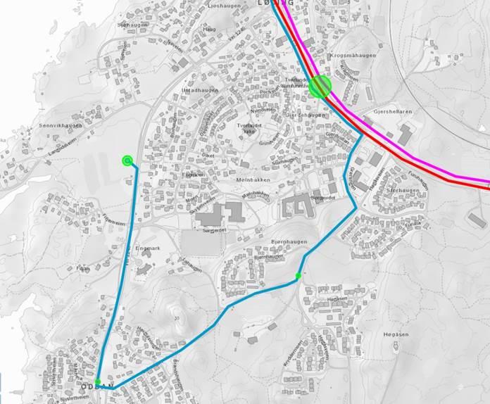 Holdeplass/snuplass må øremerkes til buss og på en slik måte at en unngår personbiltrafikk hvor elevene skal krysse til /fra buss. Når det gjelder trasévalg er denne ikke mulig å endre på.