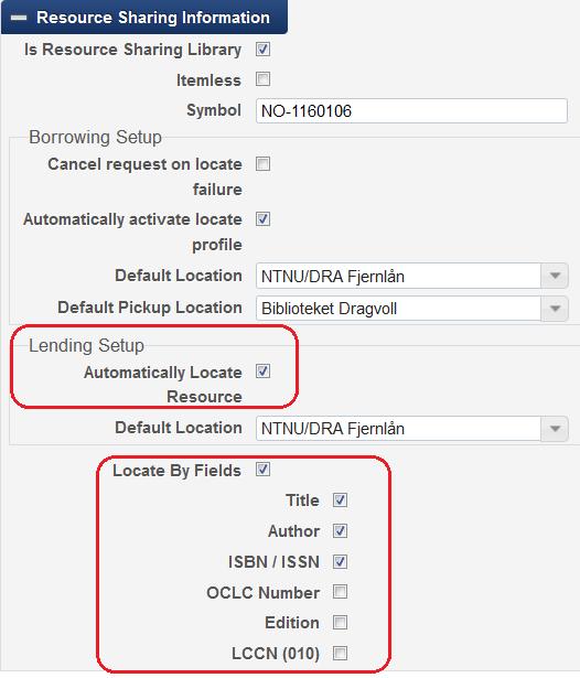 Konfigurering av locate funksjonen Hvordan locate fungerer for ditt bibliotek er avhengig av hvordan det er konfigurert.