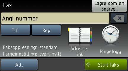 4 Sende en faks 4 Slik sender du en faks 4 Følgende trinn viser hvordan du sender en faks.