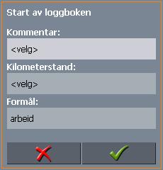 7.5 Føre loggbok Oversikt Slik oppretter du en loggbokinnførsel... Du kan stille inn MobileNavigator slik at systemet fører en kjørebok, eller loggbok.