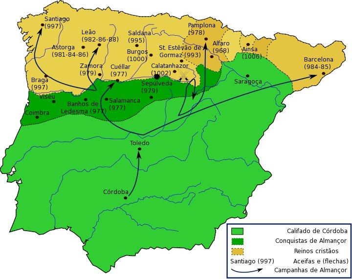 Islam på denne tida Det var berbiske soldater som invaderte Den iberiske halvøy fra først av, og de gjorde opprør mot araberne i 750, men ble slått av tropper fra Syria.
