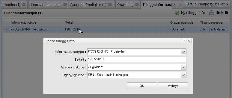 Slik bruker du EDB Sak og Arkiv 37 Klikk Ja hvis du er helt sikker på at du vil slette dokumentet. 2.1.