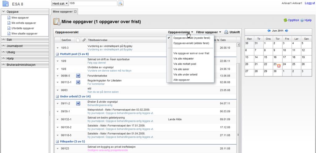 Arbeide med oppgaver 61 4.