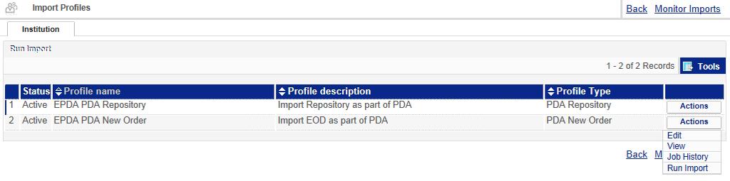 5. Importere EOD-bestillinger Hvis leverandøren tilbyr en EOD-fil med e-bøker som er kjøpt, kan denne importeres til Alma for automatisk å opprette bestillinger for de riktige titlene.