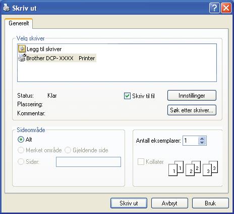 Skrive ut data fra en USB flash-minnestasjon eller et digitalkamera som støtter masselagring Opprette en PRN- eller PostScript 3 -fil for direkteutskrift 6 Merk Skjermbildene i dette avsnittet kan