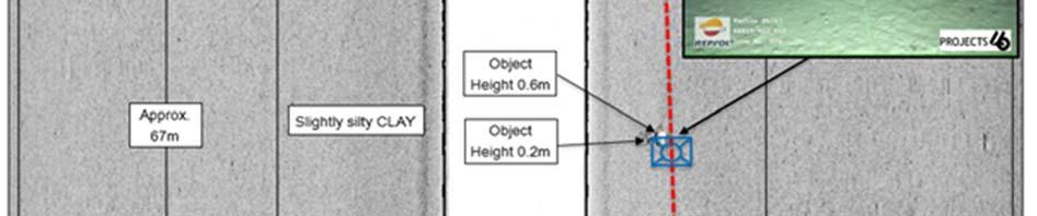 De øvrige observasjonene gjort på disse områdene viste samme bunnforhold som de øvrige transektene på Karius. Figur 6-12: Observsjoner gjort ved akustiske målinger.
