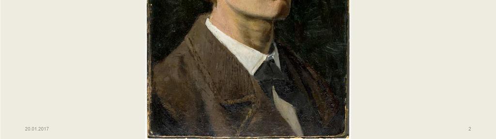 Selvportrett (1882 83), olje på papp, 43,5 x 35,5 cm I utstillingen Emma & Edvard kjærlighet i ensomhetens tid har kuratormieke Bal lekt med idéen om at Munchs malerier viser øyeblikk som inngår i et