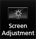 Du kan også endre det sekundære skjermbildet ved å bla til høyre eller venstre på skjermen.