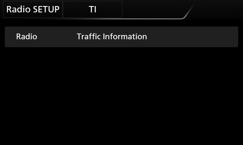 hhtrafikkinformasjonsmodus er da innstilt. ÑÑNår trafikkmeldingen starter Skjermbildet for trafikkinformasjon vises automatisk. hhskjermbildet PTY Search vises.