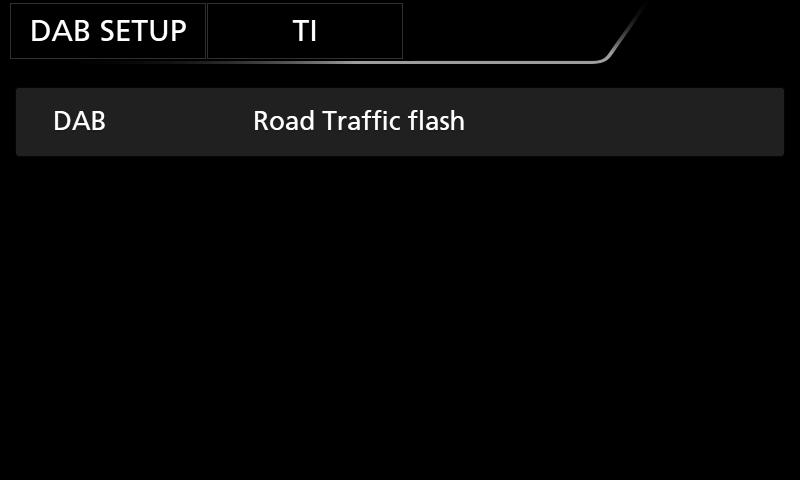 DAB Trafikkinformasjon Du kan lytte til filer og se automatisk trafikkinformasjon når en trafikkmelding kunngjøres. Denne funksjonen krever imidlertid en digital radio som har TIinformasjon.