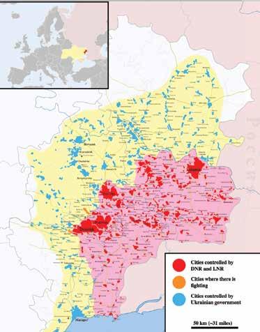 KRIG: Flertallet i Øst-Ukraina var ukrainere da krigen brøt ut, russere utgjorde den største minoriteten. I tillegg var russisk hovedspråket.