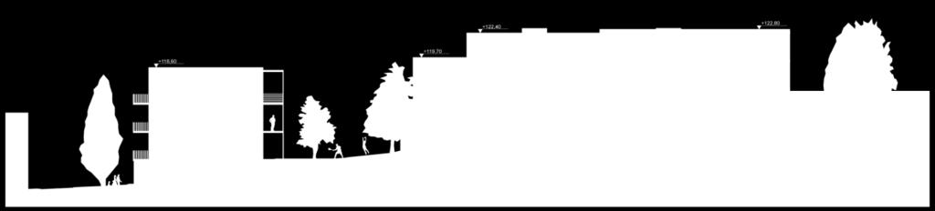 Ved omregning til en gjennomsnitts boligstørrelse på 70 m 2, tilsvarer 3900 m 2 BRA 55 boenheter. Det gir en tetthet på 16,4 boliger/dekar. 4.