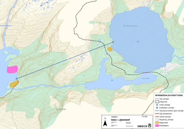 Demninga vil hindre vatn å renne til det nedre vatnet ved låge vasstandar. Ved høge vasstandar vi vatn renne over.