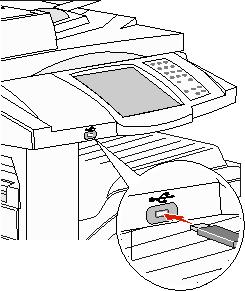 Skrive ut PC Paintbrush File Format [.dcx-fil]. Du skriver ut et dokument fra en USB-flash-minneenhet på omtrent samme måte som du skriver ut en holdt jobb.