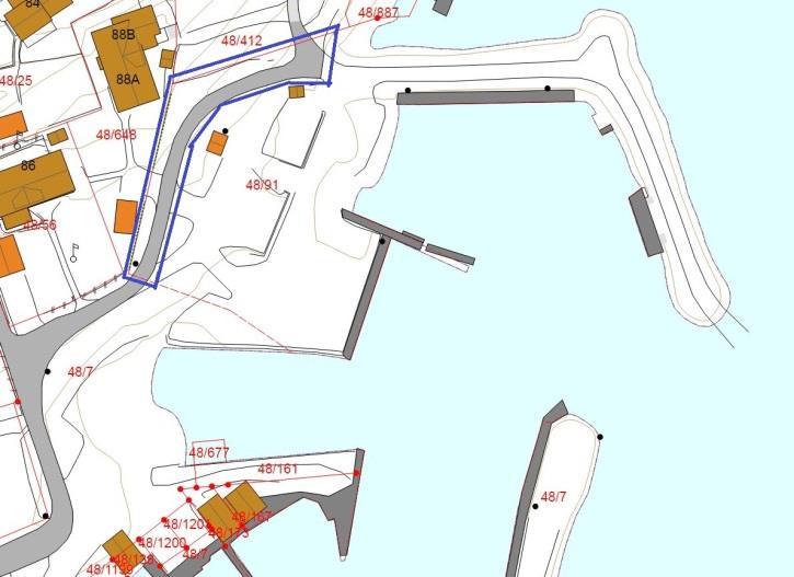 Estimerte areal som er lagt til grunn er 9 000 m 2 Se kart for illustrasjon. Grunnlaget for taksten er for tilsvarende eiendommer i regionen med samme regulering.