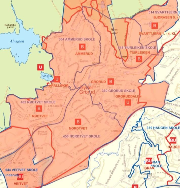 Område 10 Groruddalen vest Grunnskoler i området: Ammerud, Apalløkka, Bjøråsen, Grorud, Groruddalen, Nordtvet, Rødtvet, Svarttjern, Tiurleiken, Veitvet Behov frem til 2022: Barnetrinnet: 1 ½