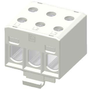 El.number 12 108 73 Product name Connector 3xAl/Cu (1x50 mm²) Grey Wires 3xAl/Cu (1x50 mm²) Technical data Nominal current Cu 160 A Al 145 A Nominal voltage 690 V Max.