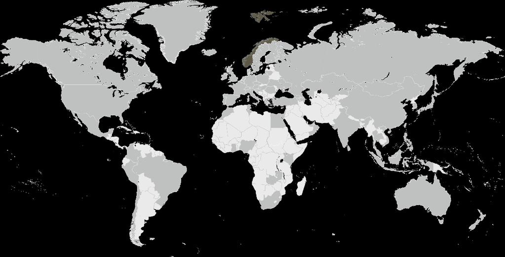 Globale investeringer 78 land og 51 valutaer 36% EUROPA 42%