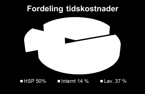 I tillegg kommer 260 000 timer til andre aktiviteter som for eksempel program- og prosjektledelse, virksomhetsutvikling og datakonvertering.