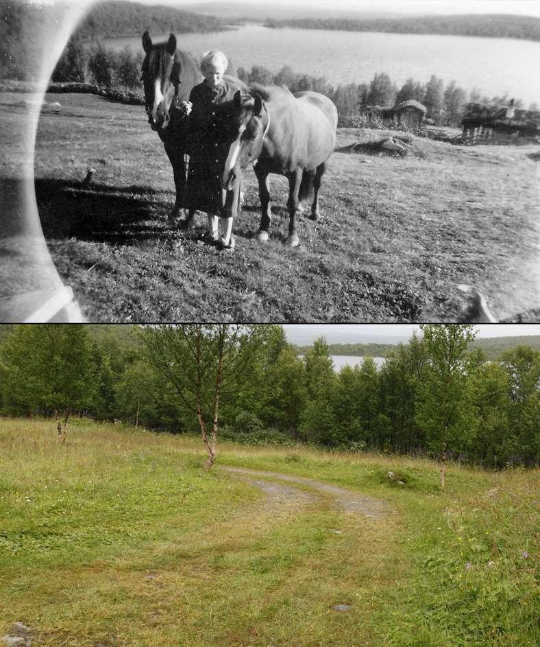 Smale kantsoner hindrer utsyn Ca. 1955.