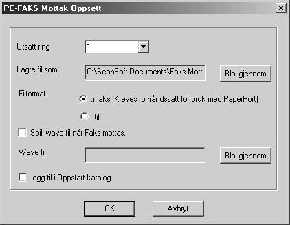 PC FAX-mottak Du kan motta innkommende faxer i din PC. Kjøre PC FAX-mottak Fra Start -menyen velg Program File, Brother, MFC Software Suite og velg PC-FAX-mottak.