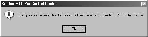 Innstilling av skannerkonfigurasjonene Pop-up-programmet lagrer åtte forskjellige skannemodi.