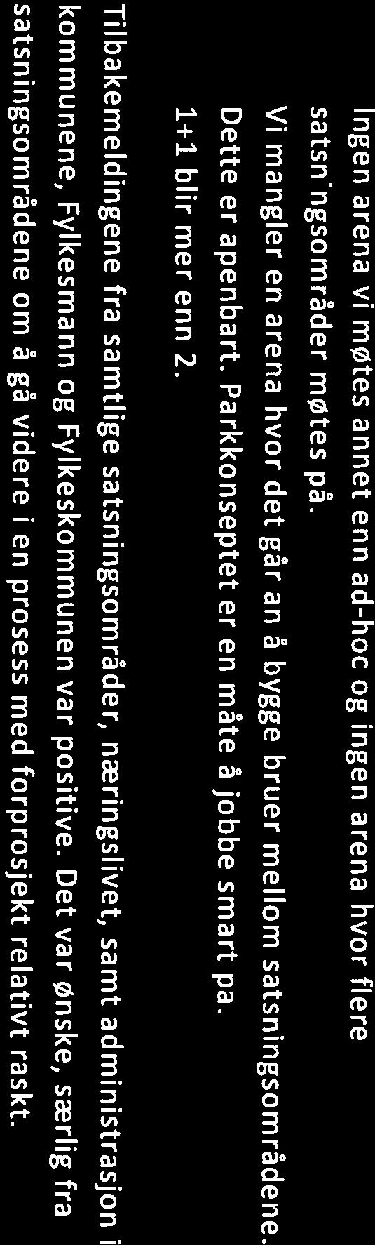 Tilbakemeldingene fra verkstedet var gode. Forsamlingen var utålmodig etter å komme videre.