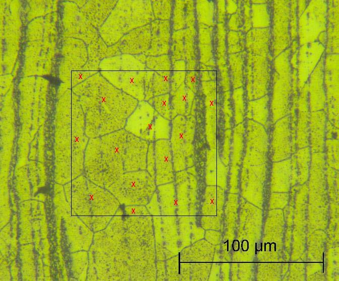 4.3. Kornstørrelser Kornstørrelser i materialer kan beregnes ut i fra bilder tatt i lysmikroskop. Det er flere metoder for å beregne kornstørrelser.